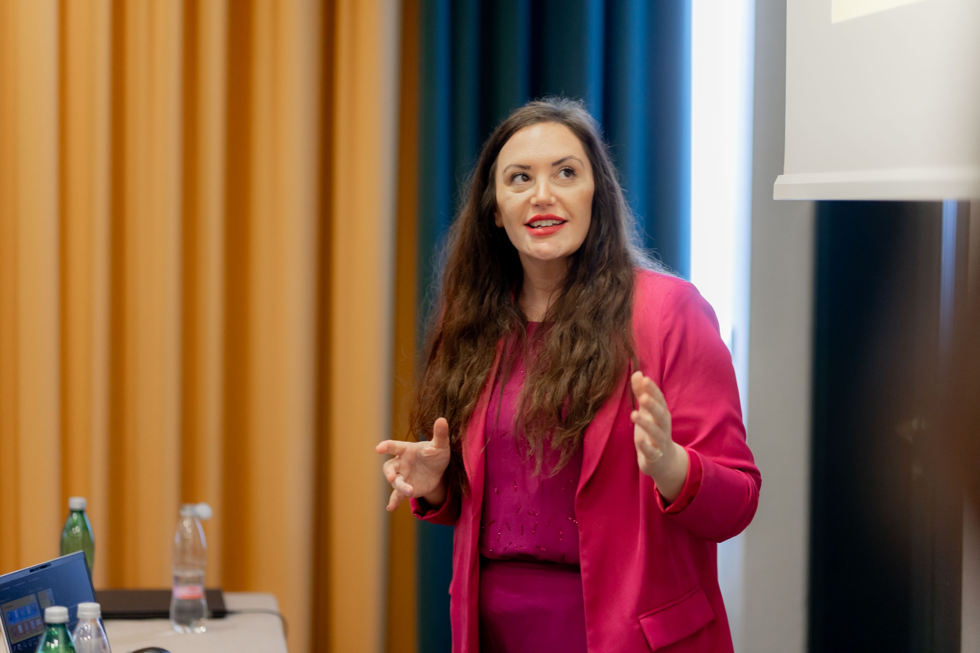 Stephanie speaking